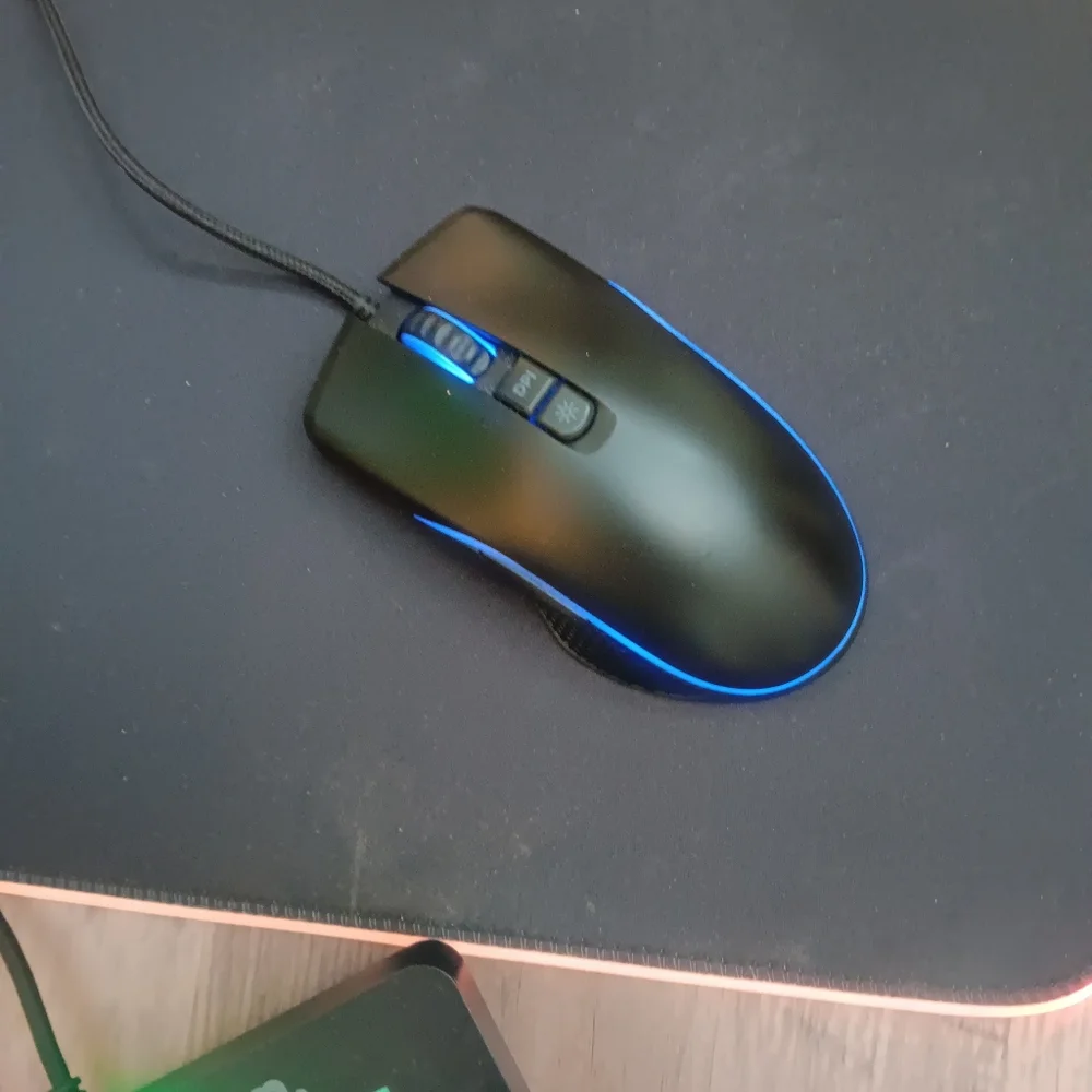 ONN. Wired Gaming Keyboard, Mouse, & Mouse Pad - All Lighted